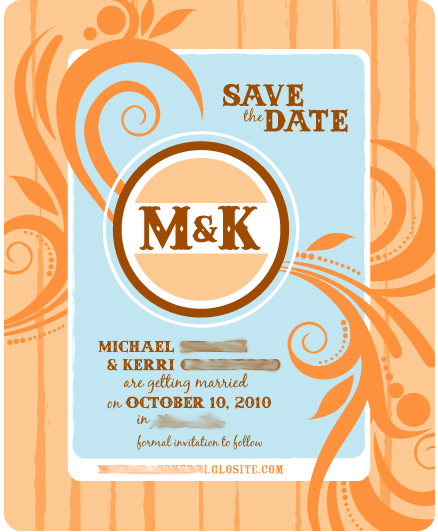 Kerri and Michael's Save-the-Date on Glö