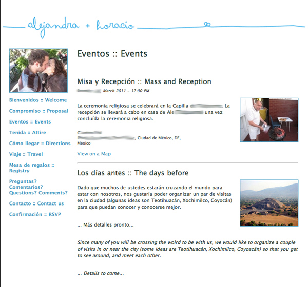 Glosite Events Page