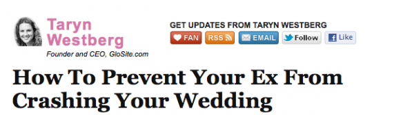How to Prevent your ex from crashing your wedding