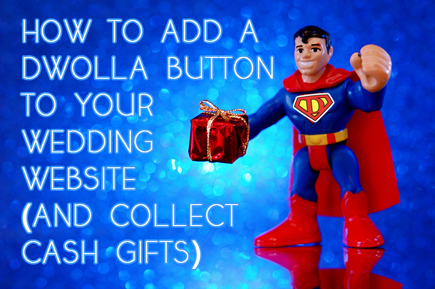 glosite add dwolla button to wedding website