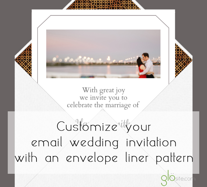 glosite email wedding invitation liner pattern copy